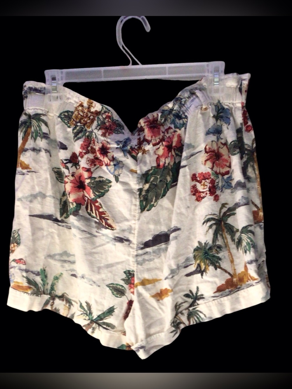 NWOT....Womens Time & Tru linen pocket shorts. SZ LG